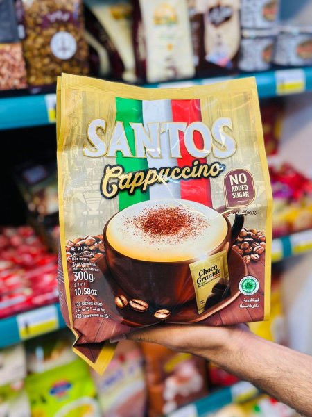 كابتشينو سانتوس بدون سكر 300غم